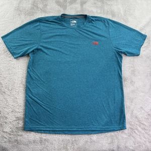 The North Face Mens Shirt Blue Short Sleeve Lightweight Stretch Performance Tee